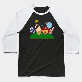 Cute and kawaii candy art Baseball T-Shirt